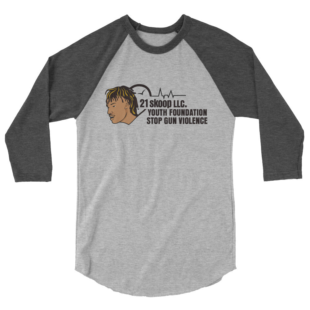 3/4 sleeve raglan shirt