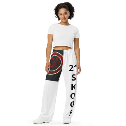 All-over print unisex wide-leg pants