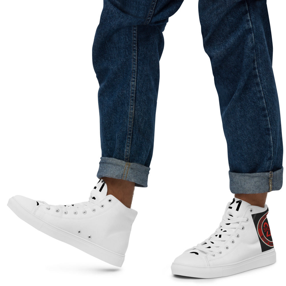 Men’s high top canvas shoes