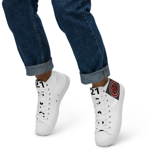 Men’s high top canvas shoes