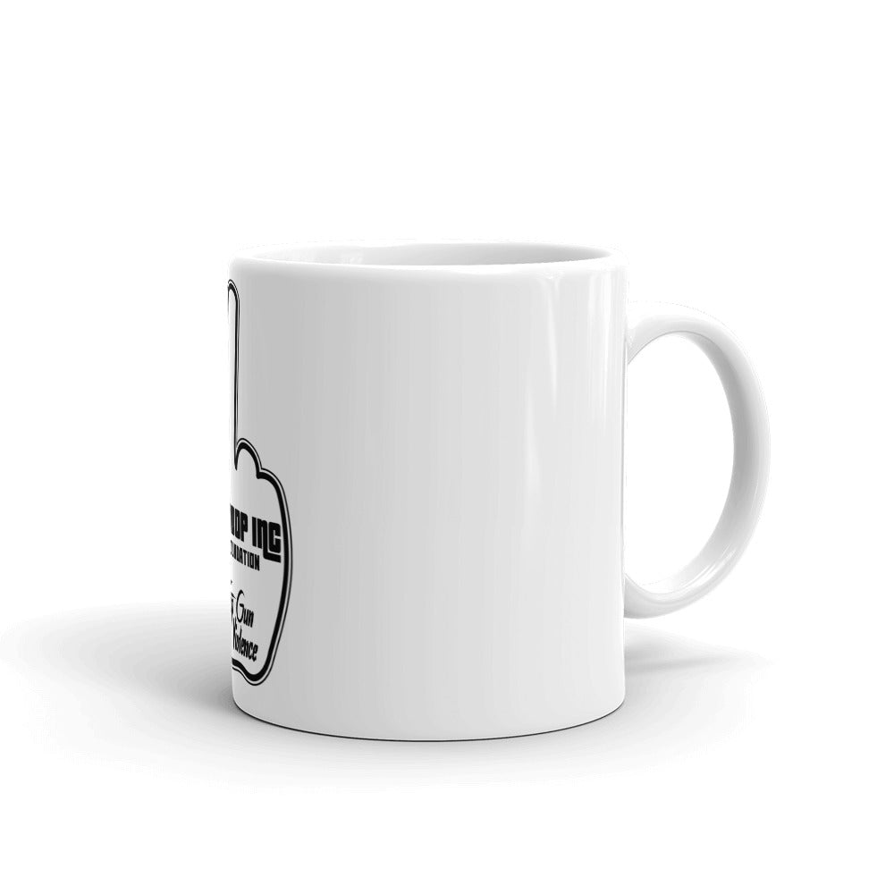 White glossy mug