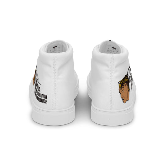 Women’s high top canvas shoes