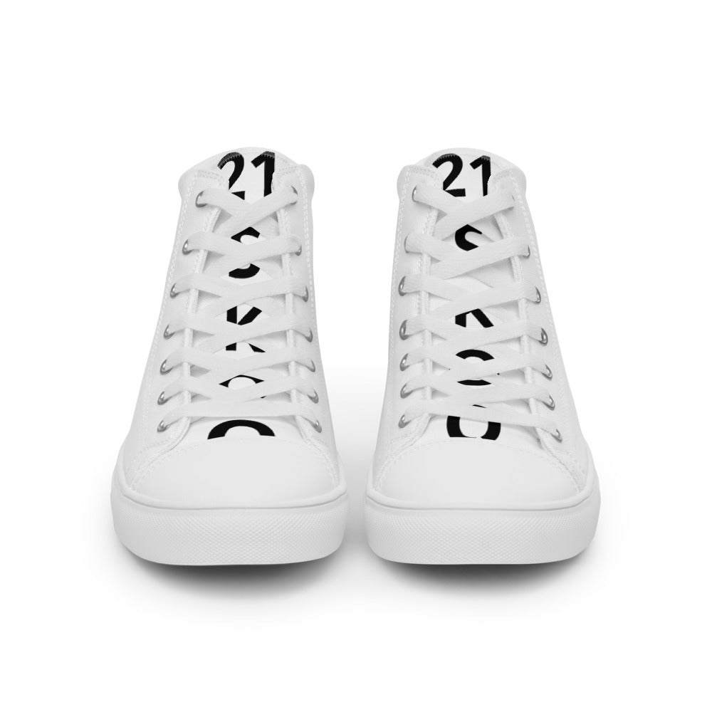 Women’s high top canvas shoes