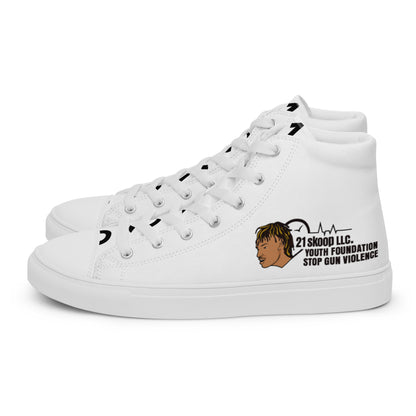 Women’s high top canvas shoes