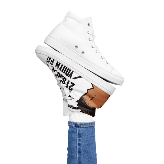 Women’s high top canvas shoes