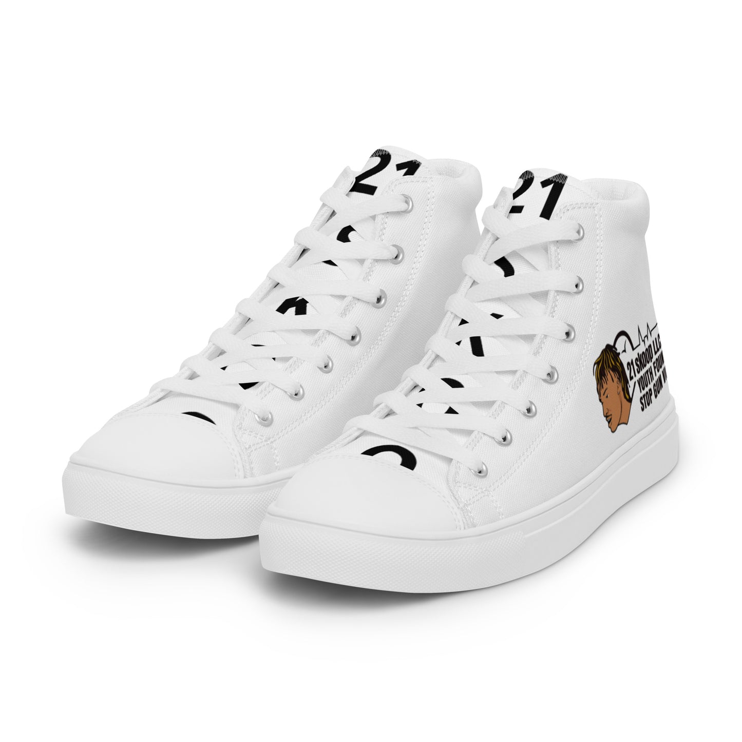 Women’s high top canvas shoes