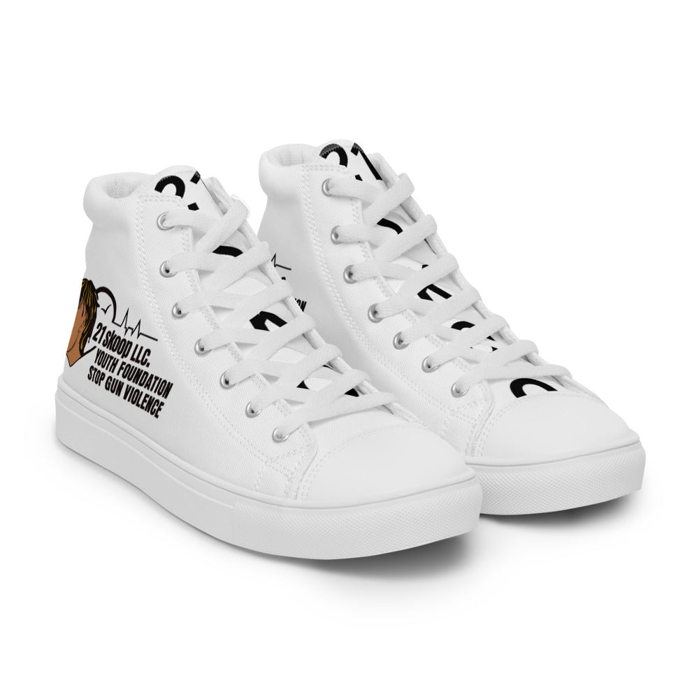 Women’s high top canvas shoes